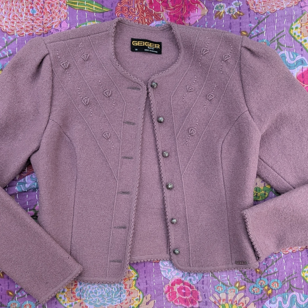 Geiger Purple Wool Jacket